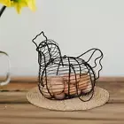 Metal Chicken Egg Basket Vintage Chicken Wire Egg Basket for Holiday Easter