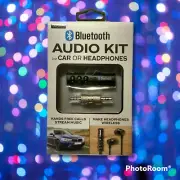 iWORLD AUDIO KIT HandsFree Bluetooth For CAR or WIRED HEADPHONE 3.5mm USB Charge