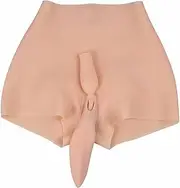 [WHG] Realistic Silicone Vagina Panties Fake Pussy Hiding Gaff Thong Padded Push Boxer Briefs for Crossdresser Transgender
