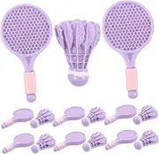 Badminton Accessories Doll Shuttlecocks Junior Badminton Racket Mini Badminton Racket Compact Badminton Racket Badminton Player Shower Decoration Racket Plastic