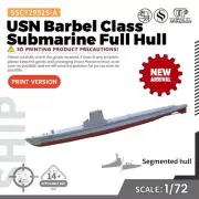1/72 Military Model Kit USN Barbel Class Submarine Full Hull
