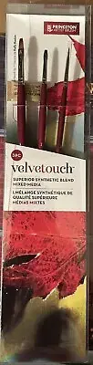 Princeton VelvetTouch Superior Synthetic Blend Brush For Mixed Media 3 Piece