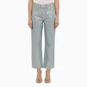 [Frame] La Jane cropped jeans in Hologram denim 28 Light blue