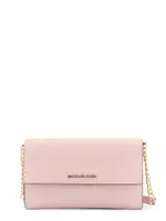 [Michael Kors] Michael Kors-Jer Set Leather Shoulder Bag With Frontal Monogram-Donna OS