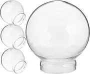 OSOLADY 4pcs Snow Globe Kit Empty Glass Dome for Crafts and Home Decor Create Your Own Snow Globe Replacement Covers for Engaging Projects