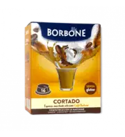 Espresso Macchiato CAFFÈ BORBONE Cortado - 16 Compatible Capsules A MODO MIO