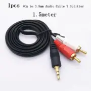 For RCA to 3 5mm Aux Cable Dual Phono Audio Cable for Mini Headphones 1 5m
