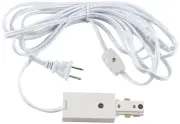 Pro Track Plug in White 3-Foot Outlet Extension Cord