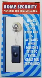 Home Security Personal And Domestic Alarm Great for Travelers 4.5x2x1 Inches NEW