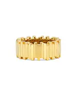 Suzanne Kalan 18K Yellow Gold Golden Age Wide Polished Bar Band