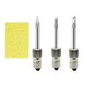 3Pcs Soldering Iron Tip With Sponge E10 Interface Welding Tips USB Soldering Tip