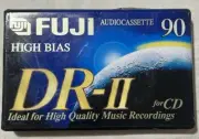 FUJI DR-II Cassette Tape 90 Minute Blank Audio High Bias