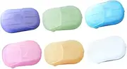 HONMEET 120sheets Portable Paper Soap Convenient Travel Soap for Hiking Camping and Outdoor Activities Assorted Fragrances Safe Practical for Hand Cleaning