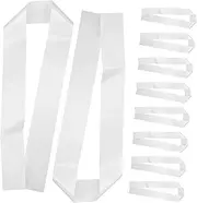 MERRYHAPY 10 Pack Plain Satin Sash Blank for Bachelor Party Hen's Night Decor Stylish Birthday Party Accessory