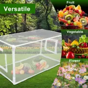 Mesh Mini Greenhouse Detachable Small Greenhouse with Roll Up Zipper Door benUb