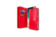 Mercury Goospery Mansoor Wallet Flip Case For iPhone 13 (6.1") - Red