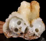 Amazing 5.9" Quartz Rock Crystal Carved Crystal Skull Druse, Realistic