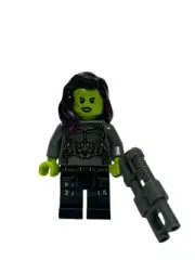 LEGO Minifigure - Marvel Super Heroes - GAMORA (Silver Armor) - Mint Mini Figure
