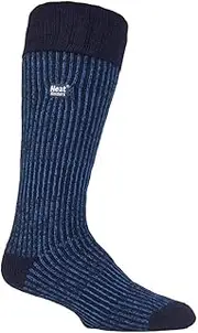 [HEAT HOLDERS] Mens Extra Long Knee High Thick Winter Ribbed Thermal Boot Socks