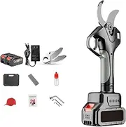 Cordless Pruning Shears, 2 Battery Powered Electric Secateurs, Tree Pruning Pruner with Battery Level Display, 1.8inch Cut, for Trees, Shrubs, and Vine Trimming