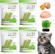 Cat Grass Teething Stick, Cat Grass Chew Stick, Cat Grass Teething Stick Cuddles and Meow, Cat Teeth Cleaning Cat Grass Stick, Natural Grass Molar Rod for Cat, Dentals Care, Hairball Control