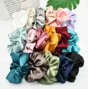 Ladies Satin Scrunchies Ponytail Women Hair band Elastic Scrunchy Hair Ties