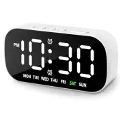 Small Digital Alarm Clocks for Bedrooms, 5 Levels Brightness Digital Clock
