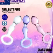 Crystal Glass 13.5cm Anal Plug Butt Plug Thruster Dildo Dong Sex Toy