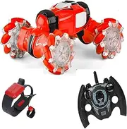 Remote Control Twisting RC Car Four-Way Dual with Lights - Electric RC Radio Vehicle for Kids