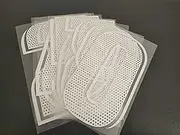 Stylish 8 Inch 0 to 9 Iron On Numbers for T-Shirt Jersey Clothing Heat Transfer With Dots (White)
