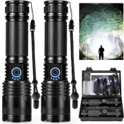 Rechargeable LED Flashlights High Lumens, 90,000 Lumens Super Bright Flashlights