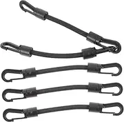 5pcs Elastic Hook Straps Multi-Function Tie Down Ropes for Outdoor Camping Secure Tent Fastening Double-Head Design for Bicycles Kayaks and Daily Use