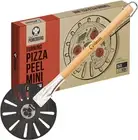 Pizza Turning Peel Aluminium with Wood Handle for Easy Storage, Perforated Pizza