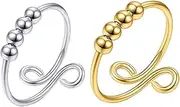 GETAJGHSD Fidget Set Stainless Steel Rotatable Bead Anxiety Friends Lovers and Mothers