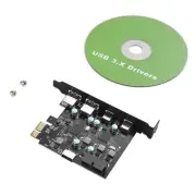 High Performance USB PCIe Expansion Card 4-Port 2xUSB-C 2xUSB-A Plug-N-Play