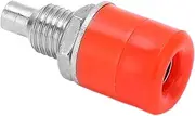 Copper Female Adapter Plated Banana Jack Panel Socket for Electronic Equipment (Red)