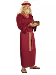 Burgundy Wiseman Costume for Men Christmas Pagent
