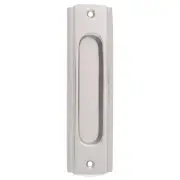 Deco Sliding Door Flush Pull, Satin Nickel