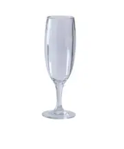 Yanco China SM-06-C Stemware Clear Plastic 6 oz. 2.75"dia. Champagne Glass-2 Doz