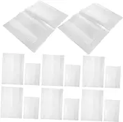 Gatuida 20Pcs Transparent Book Protection Cover Scratch Book Sleeve for Notebooks Easy to Install Remove for and Work