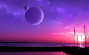 OUTER SPACE PLANETS SCENIC MAJESTIC ATMOSPHERE ART POSTER REPRINT 11 x 17