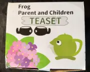 HAKONE YOSEGI Frog Teapot & Cup Set, Japanese Tea Service with Filter
