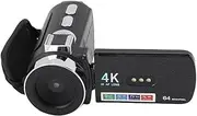 4K Video Camera Camcorder, 64MP Vlogging Cam with 3 Inch Flip Display & LED Fill Light, WiFi Digital Camera Video Recorder for Photography