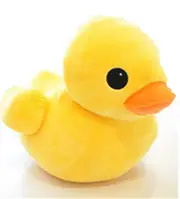 Lertenys Cute Yellow Duck Stuffed Plush Pillow Animal Dolls Super Soft Huggable Toy Gift for Children 20CM(0.15KG)