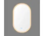 Bluetooth Music Oval Bathroom Mirror LED Lighting Dimmable Defogger Vanity Mirror Decorative Mirror