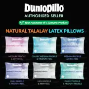 DUNLOPILLO Luxurious Talalay Latex Pillows Classic/Medium/High Up To 40% OFF RRP