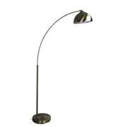Dome Arc Retro Floor Lamp Antique Brass