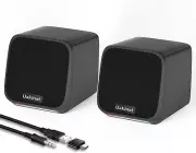 Uakinat Computer Speakers for Desktop PC USB Powered 3.5mm Aux E-1078