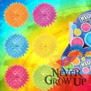 Flashing Spiky 7.5cm Ball Sensory Toy - Fiddle Fidget Stress Sensory Autism ADHD