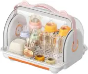 Baby Bottle Storage Box,Baby Bottle Drying Rack, Drawer Type Drain Tray, Remo...